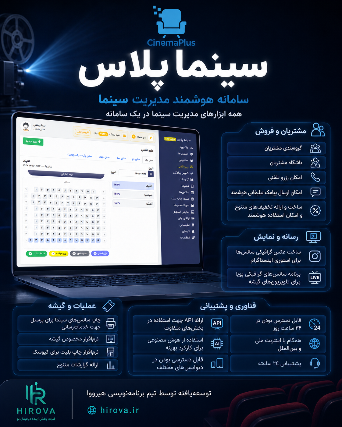 معرفی پروژه سینما پلاس